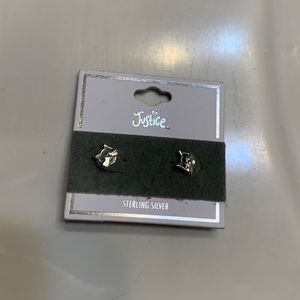 cat earrings sterling silver